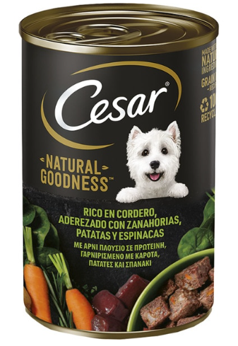 Miscota Cesar Alimento umido per cani Natural Goodness con agnello