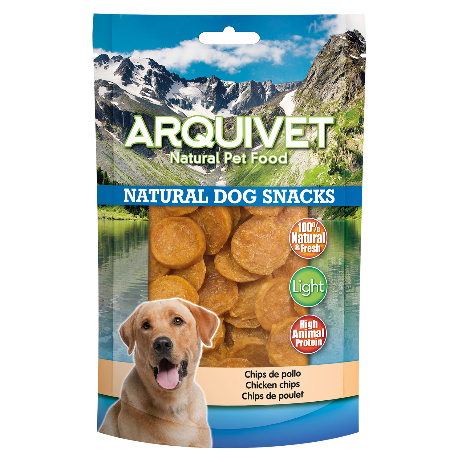 Miscota Arquivet Snack naturali con patatine di pollo per cani