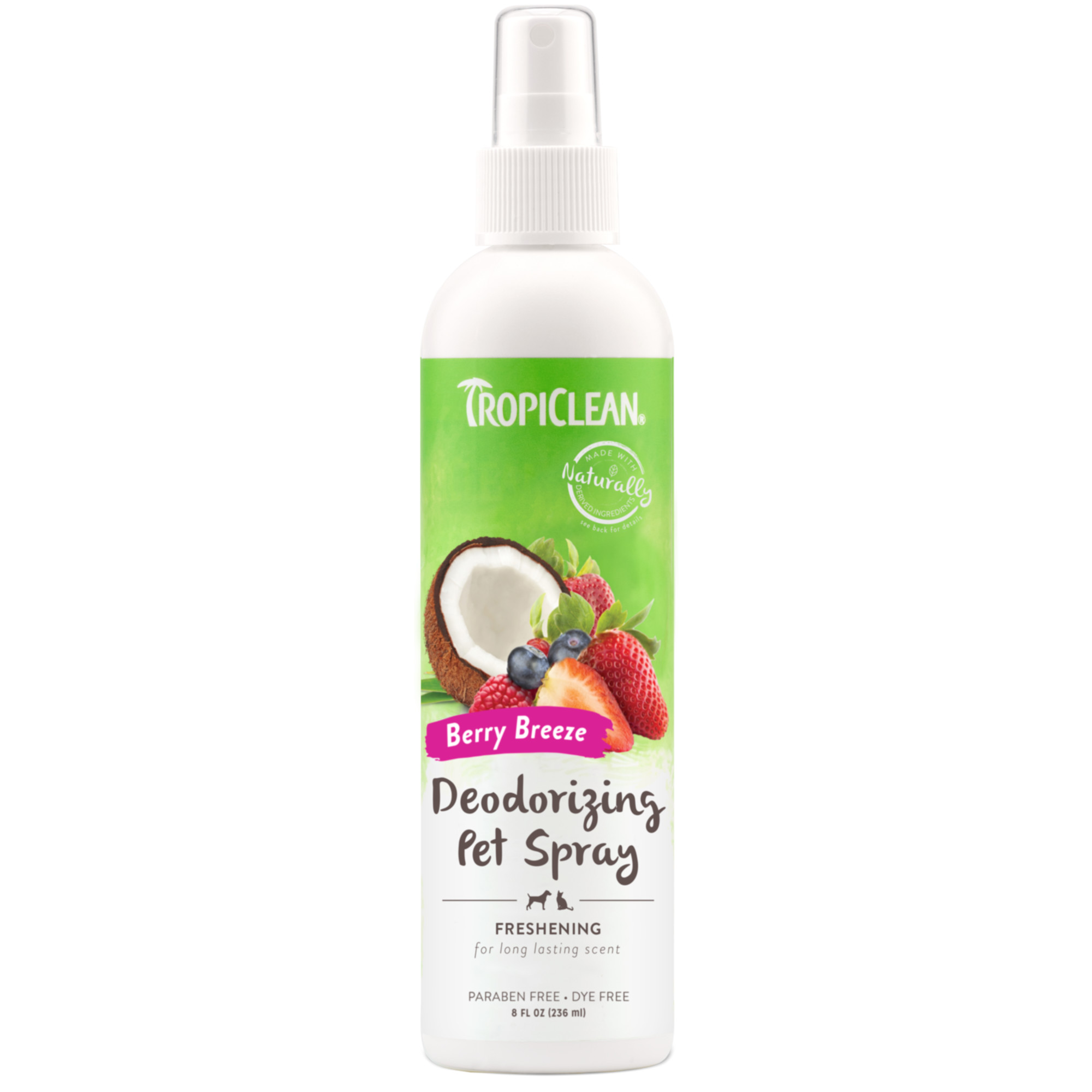 Miscota TropiClean Spray deodorante ai frutti rossi al cocco