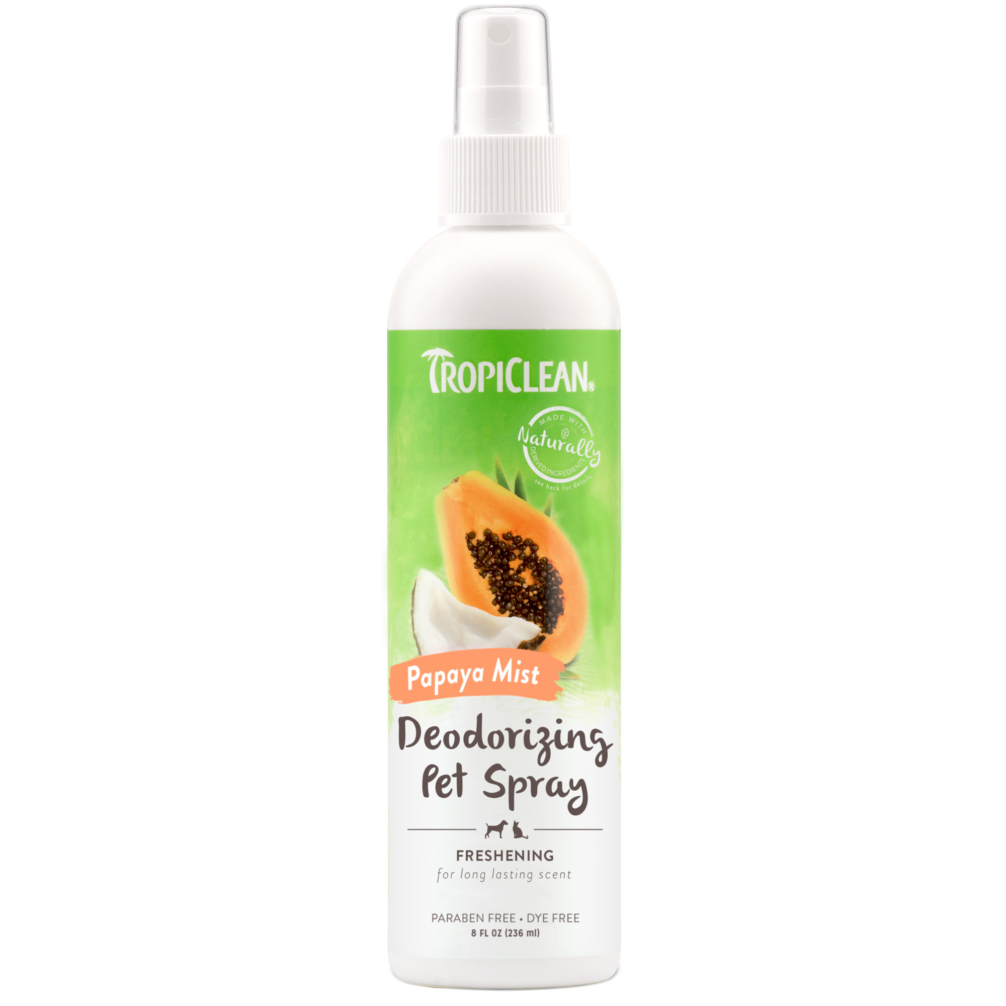 Miscota TropiClean Spray deodorante al cocco e papaya per cani