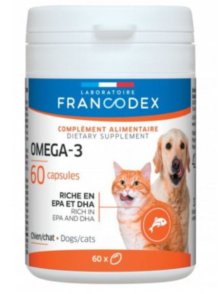 Miscota Francodex Integratore di Omega-3 per cani e gatti