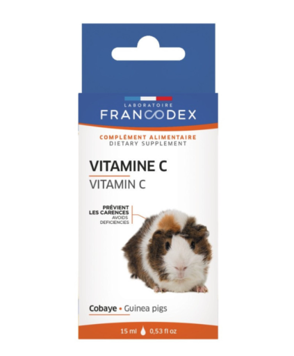 Francodex Vitamine C pour cochon d'Inde 500ml, 250ml et 15ml