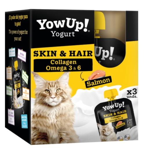 Wet food YowUp Skin and Hair Salmon 10 x 115 g 10 Units