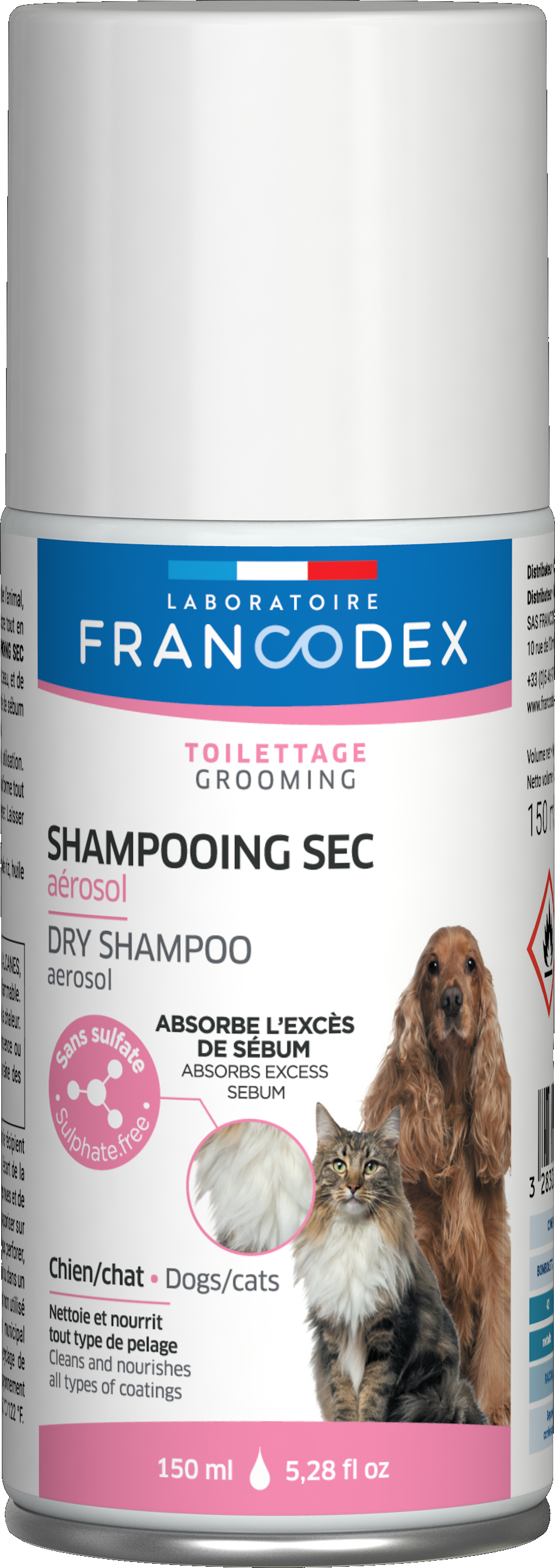 Miscota Francodex Champú en Seco para Perros y Gatos