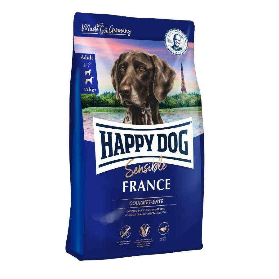 Miscota Happy Dog Mangime Sensible France all'anatra per cani