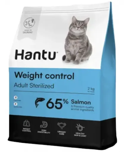 Hantu Pienso Adult Weight Control de Salm&oacute;n para Gatos Esterilizados