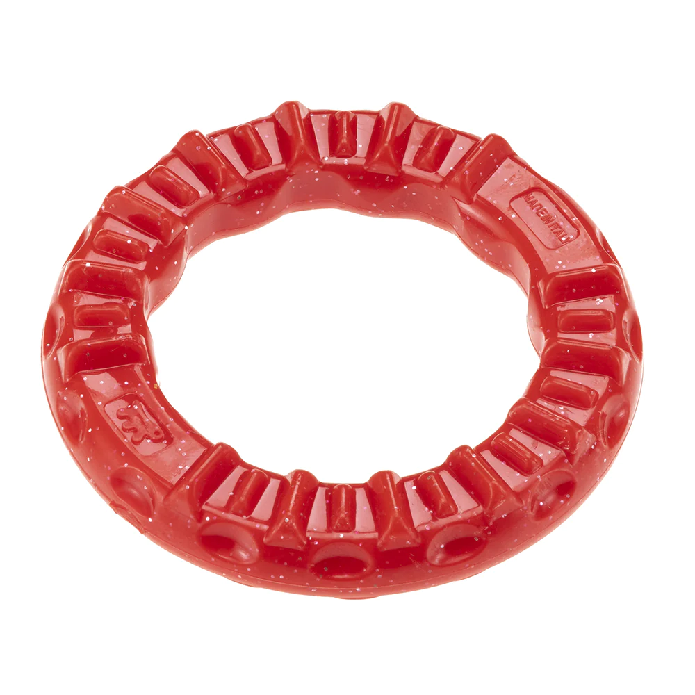 Miscota Ferplast Massaggiagengive Smile Anello Rosso per Cani