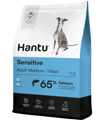 Hantu Pienso Sensitive Adult de Salm&oacute;n para Perros Medianos y Grandes 