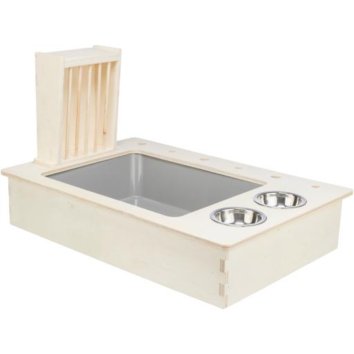 Rabbit feeding station best sale