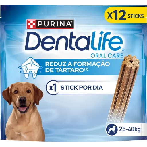 Dentalife Snack para Higiéne Oral Diária em Cães Grandes de 25 a 40 Kg Dentalife Snack para Higiéne Oral Diária em Cães Grandes de 25 a 40 Kg