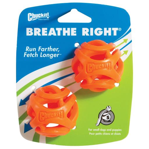 Chuckit Packung mit 2 einfachen Atemtrainingsbällen für Hunde