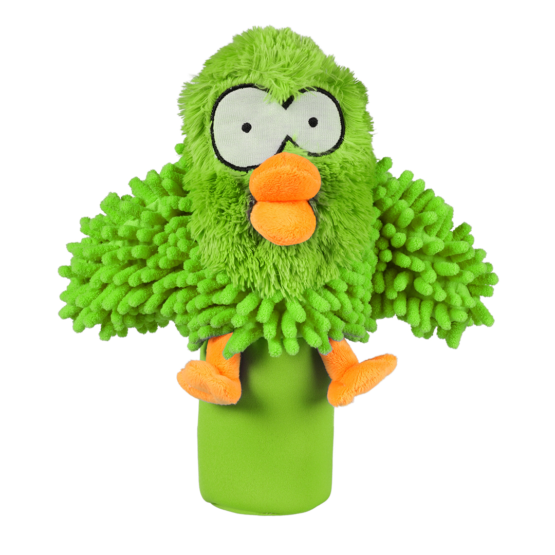 Miscota D&D Coockoo Oohoo Squeaker Peluche Verde per Cani