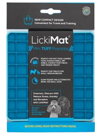 Miscota LickiMat Mini mangiatoia per cani Tuff Playdate turchese