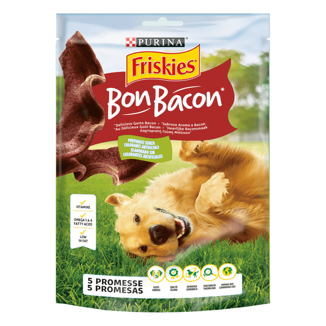 Miscota Purina Friskies Maxipack Bon Bacon Snack per Cani