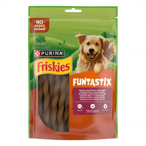 Purina Friskies Funtastix Leckerli-Snacks mit K&auml;se und Speck f&uuml;r Hunde