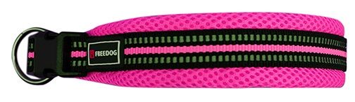 Miscota Freedog Collare sportivo in nylon morbido rosa