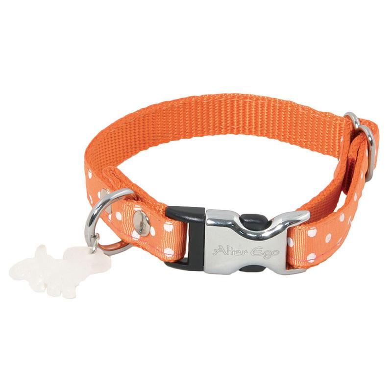 Miscota Alter Ego Collar Pois Naranja para Perros Pequeños