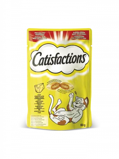 Catisfactions Treats for Cat Cheese Flavor 