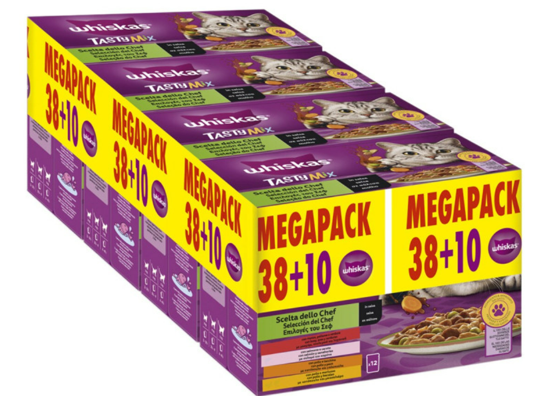 Whiskas Tasty Mix Chefselectie voor katten 48X85Gr 48x85 gr