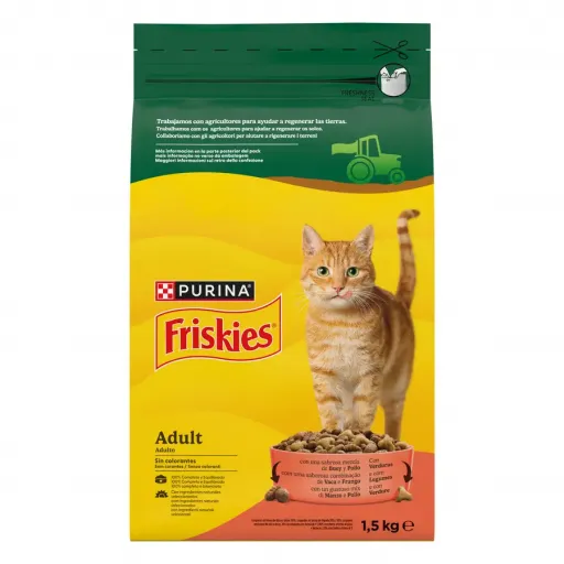 Purina Friskies Adult avec Buf, Poulet et L&eacute;gumes