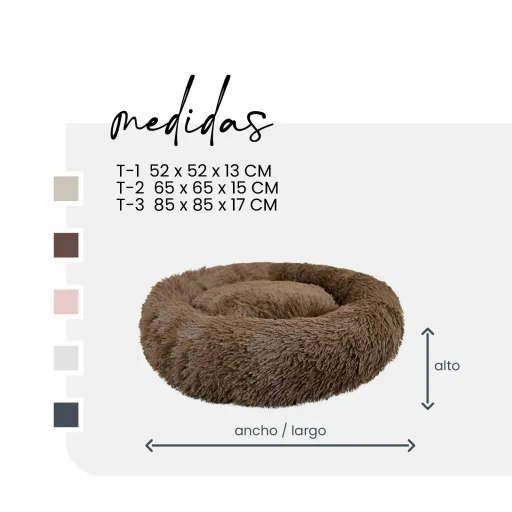 Yagu Cama Antiestres Marron para Perro y Gato Yagu Cama Antiestres Marron para Perro y Gato