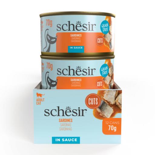 Schesir Nassfutter Sardinenfilets in So&szlig;e f&uuml;r Katzen