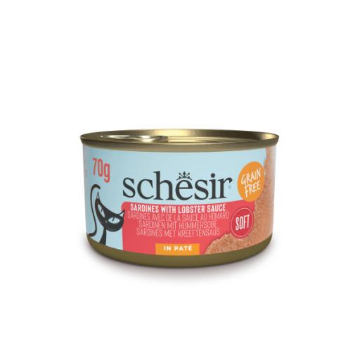 Schesir Nassfutter Sardinen in Pat&eacute; mit Hummersauce f&uuml;r Katzen