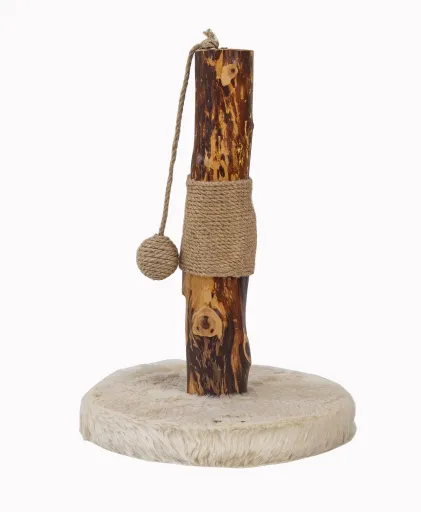 Freedog Zenpear Pole Brown Scratcher for Cats