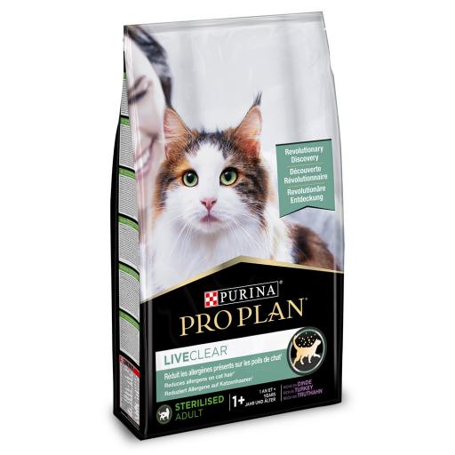 Purina Pro Plan LiveClear Truthahn Trockenfutter f&uuml;r sterilisierte erwachsene Katzen