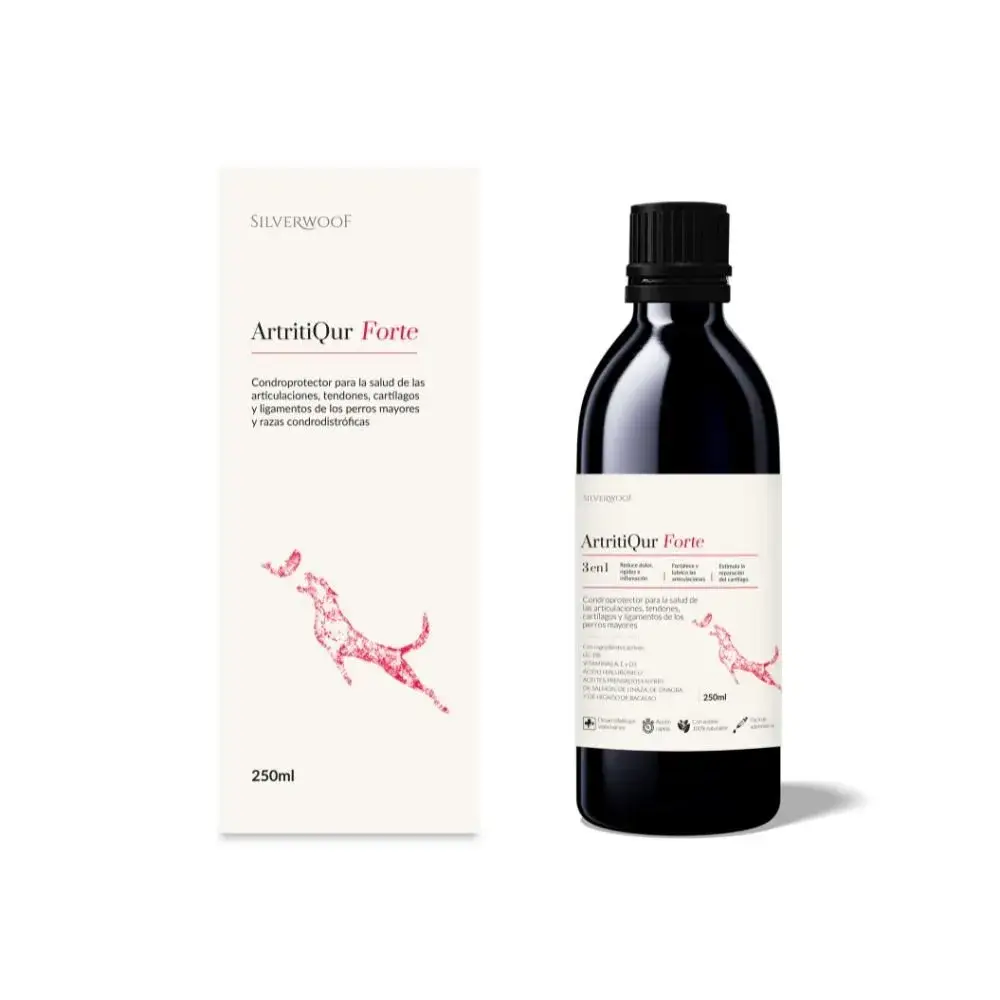 Silverwoof ArtritiQur Forte natuurlijke vloeibare kraakbeenbeschermer voor honden 200 ml