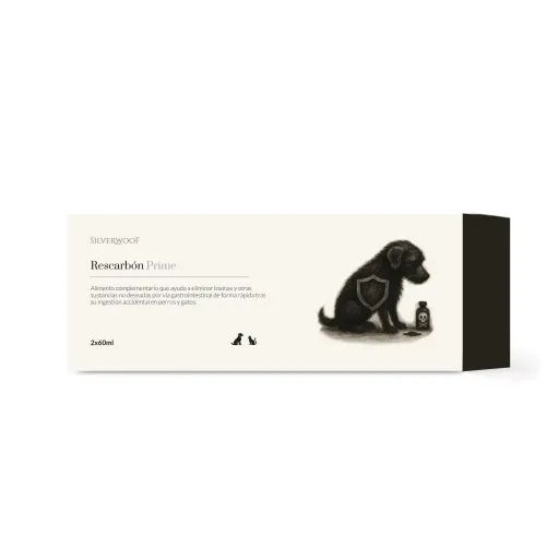 Silverwoof Rescarb&oacute;n Prime 2 x 60 ml &ndash; First Aid for Poisoning and Intoxication in Dogs and Cats