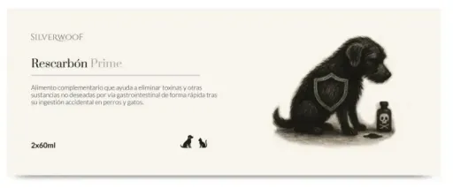 Silverwoof Rescarb&oacute;n Prime 2 x 60 ml &ndash; First Aid for Poisoning and Intoxication in Dogs and Cats