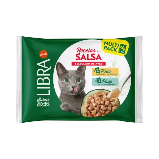 Libra Cat Wet Food in Chicken and Turkey Gravy for Cats