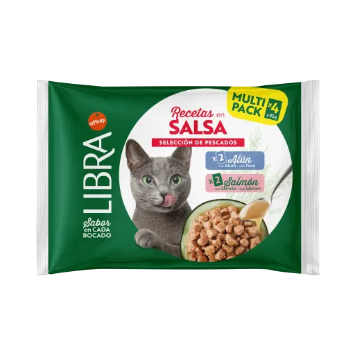 Libra Cat Wet Food in Salmon and Tuna Gravy for Cats