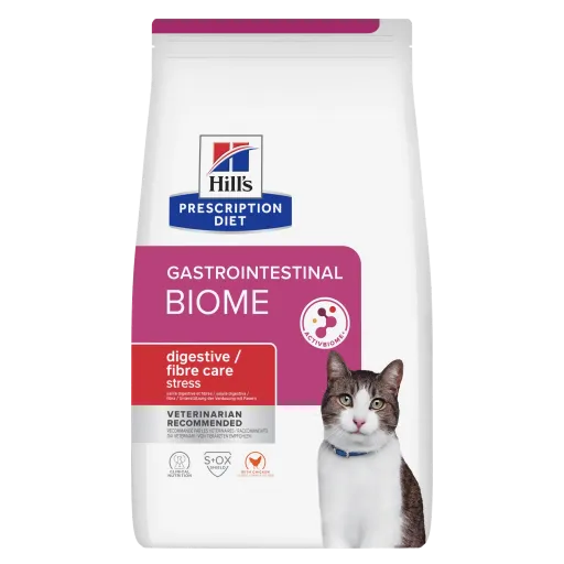 Hill's Prescription Diet Feline Gastrointestinal Biome Stress Dry Food for Cats
