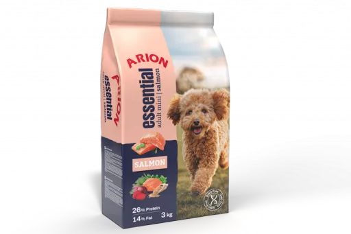 Arion Ra&ccedil;&atilde;o Essential Adult Mini Salm&atilde;o para C&atilde;es