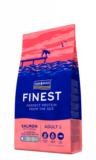 Fish4Dogs Cibo Secco Finest Salmone Complete Regular Bite