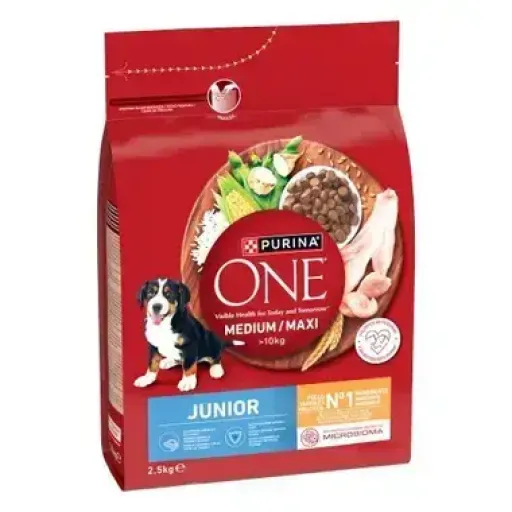 Purina One Pienso Med/Max de Pollo Junior para Perros