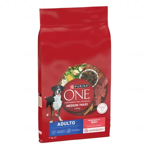 Purina One Pienso Med/Max Adulto de Beef para Perros