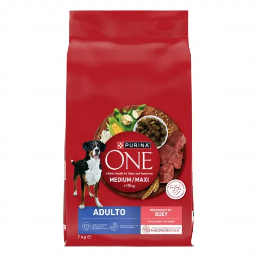 Purina One Pienso Med/Max Adulto de Beef para Perros