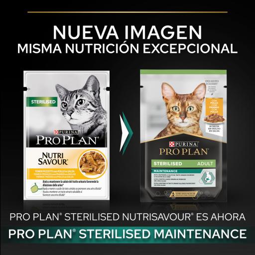 Purina Pro Plan Sterilised Nutri Savour Pouche Tender Chicken Chunks in Gravy