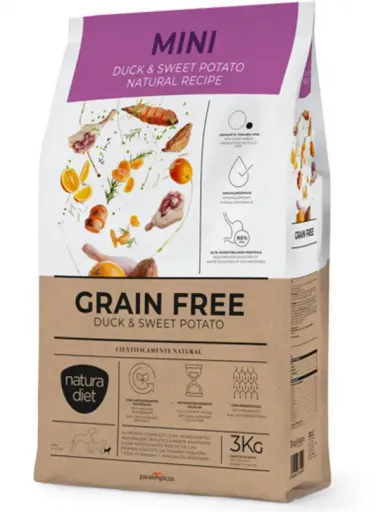 Natura Diet Pienso Dog Grain Free Duck Mini para Perros