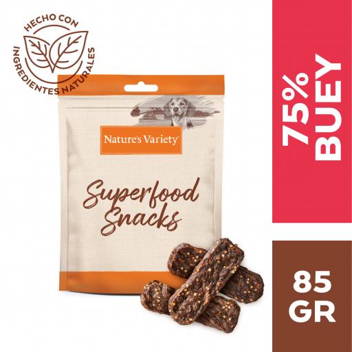 Nature's Variety Snacks Superfoods Boeuf