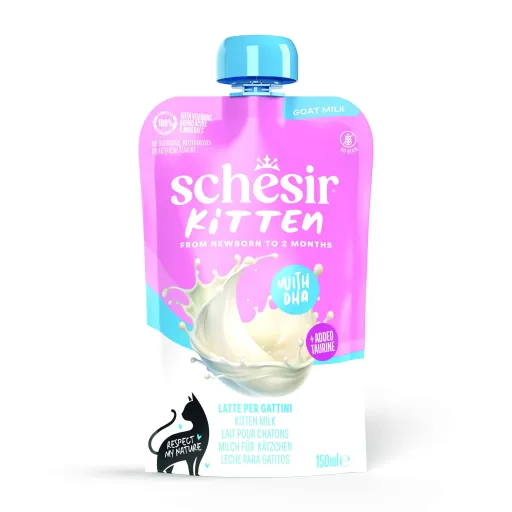 Schesir Leche de de Cabra de 0-2 Meses para Gatos Kitten