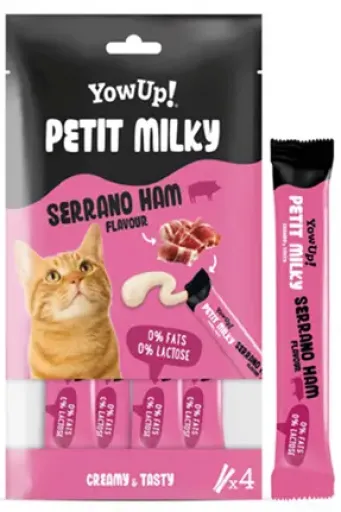 Yowup Snacks Milky Licks Jamon Serrano para Gatos
