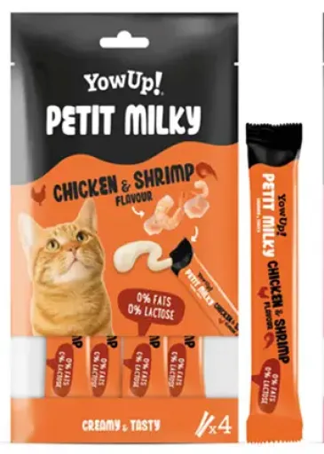 Yowup Snacks Milky Licks Pollo para Gatos