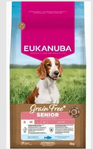 Eukanuba Senior Grain Free Blue Fish S/M Dog Food