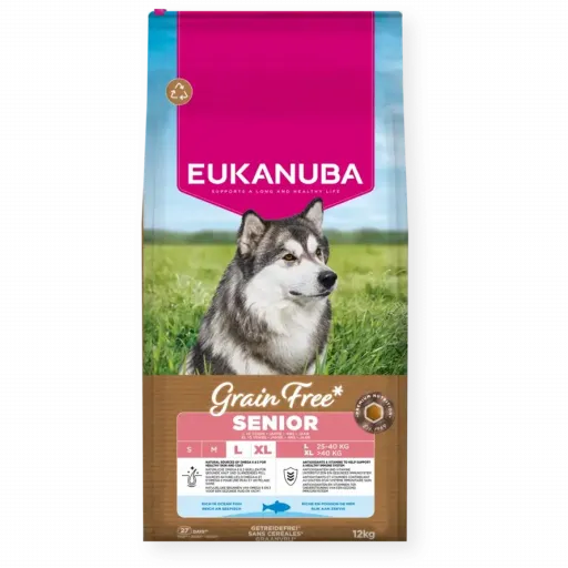 Eukanuba Senior Grain Free Blue Fish Large Dog Food