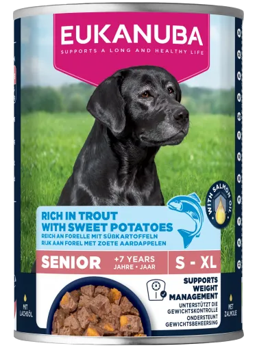 Eukanuba Trout and Sweet Potato Wet Food for Senior Dogs