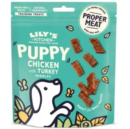 Lily's Kitchen Puppy Nibbles Huhn und Pute Snacks f&uuml;r Welpen